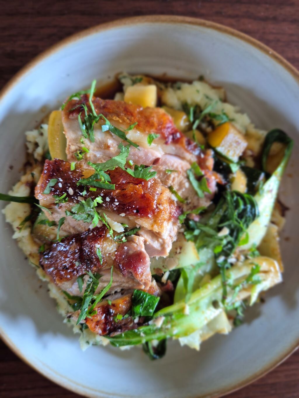 menu-écrasé- pomme-de-terre-volaille-et-pakchoï Écrasé de pommes de terre, volaille et PakChoï