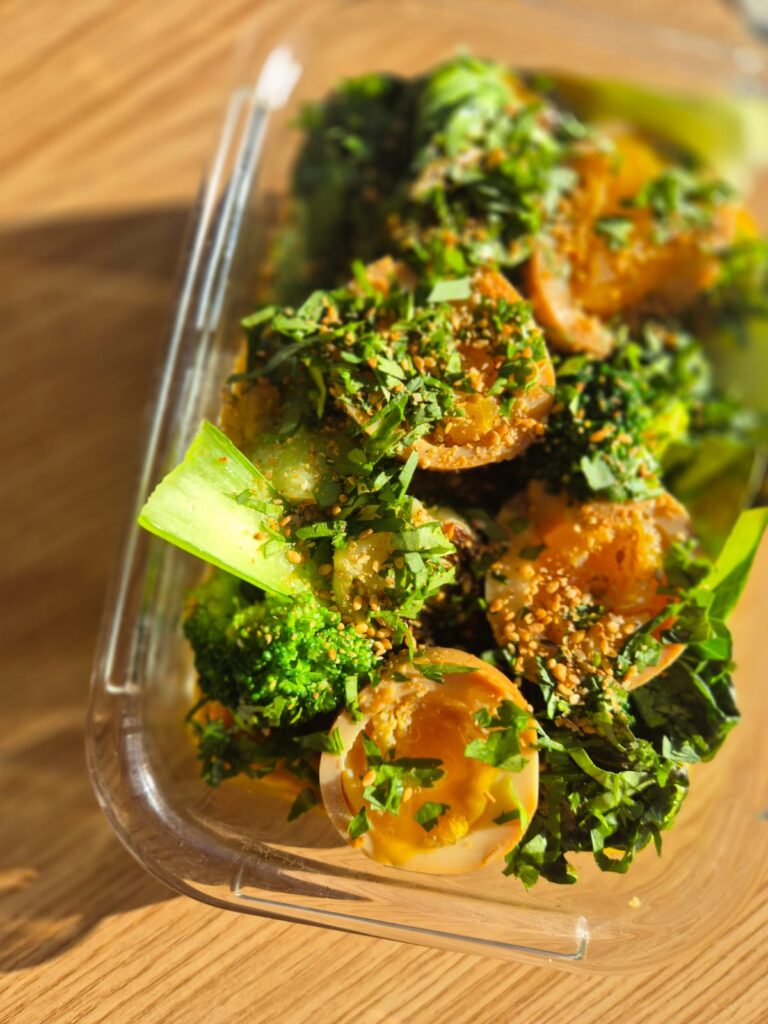 Livraison de repas équilibré - Dunburi Oeuf Mariné et légumes de saison